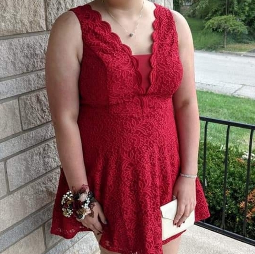 Red Sparkle Dress Dillards
